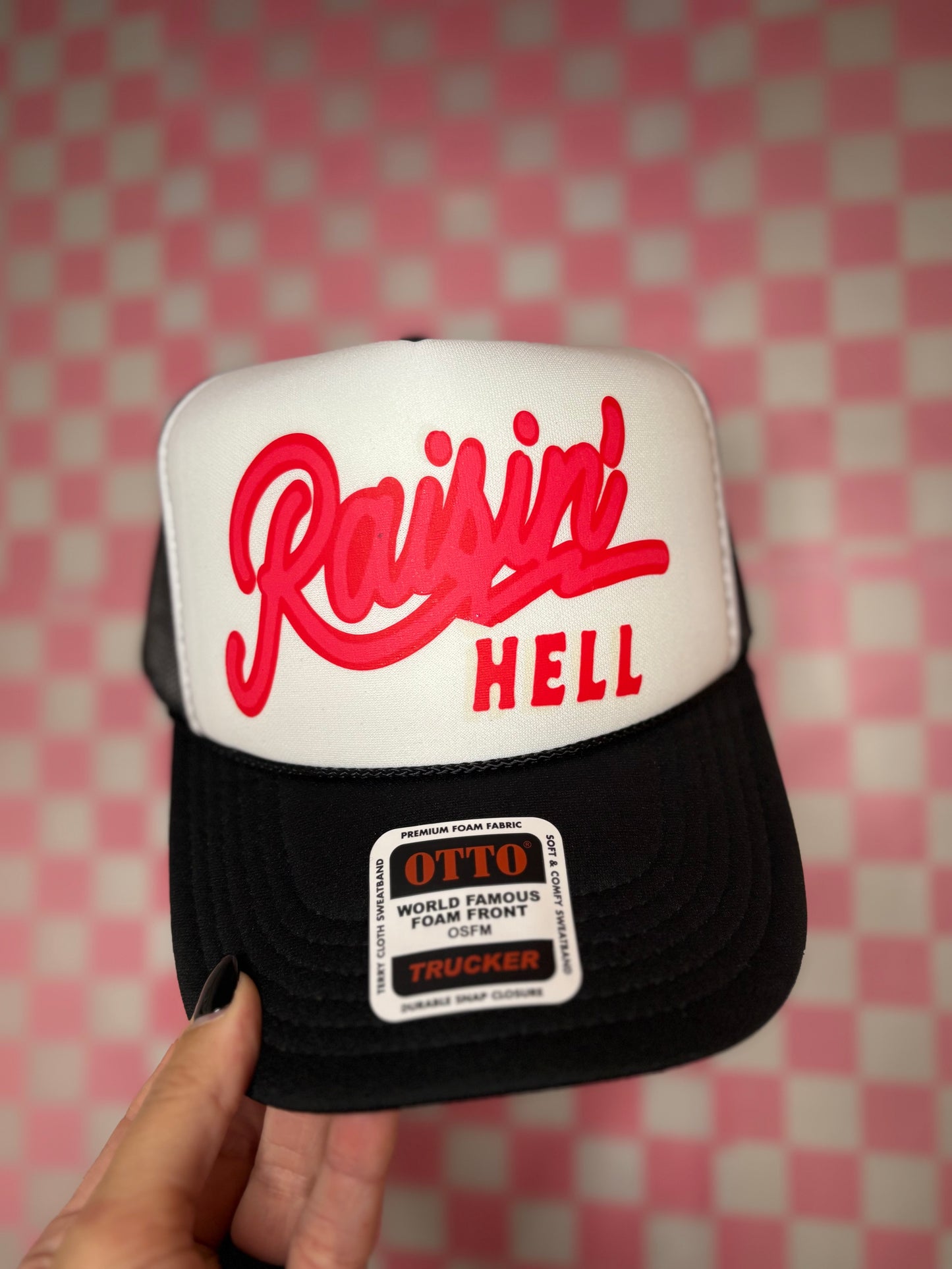 Raisin Hell Trucker hat