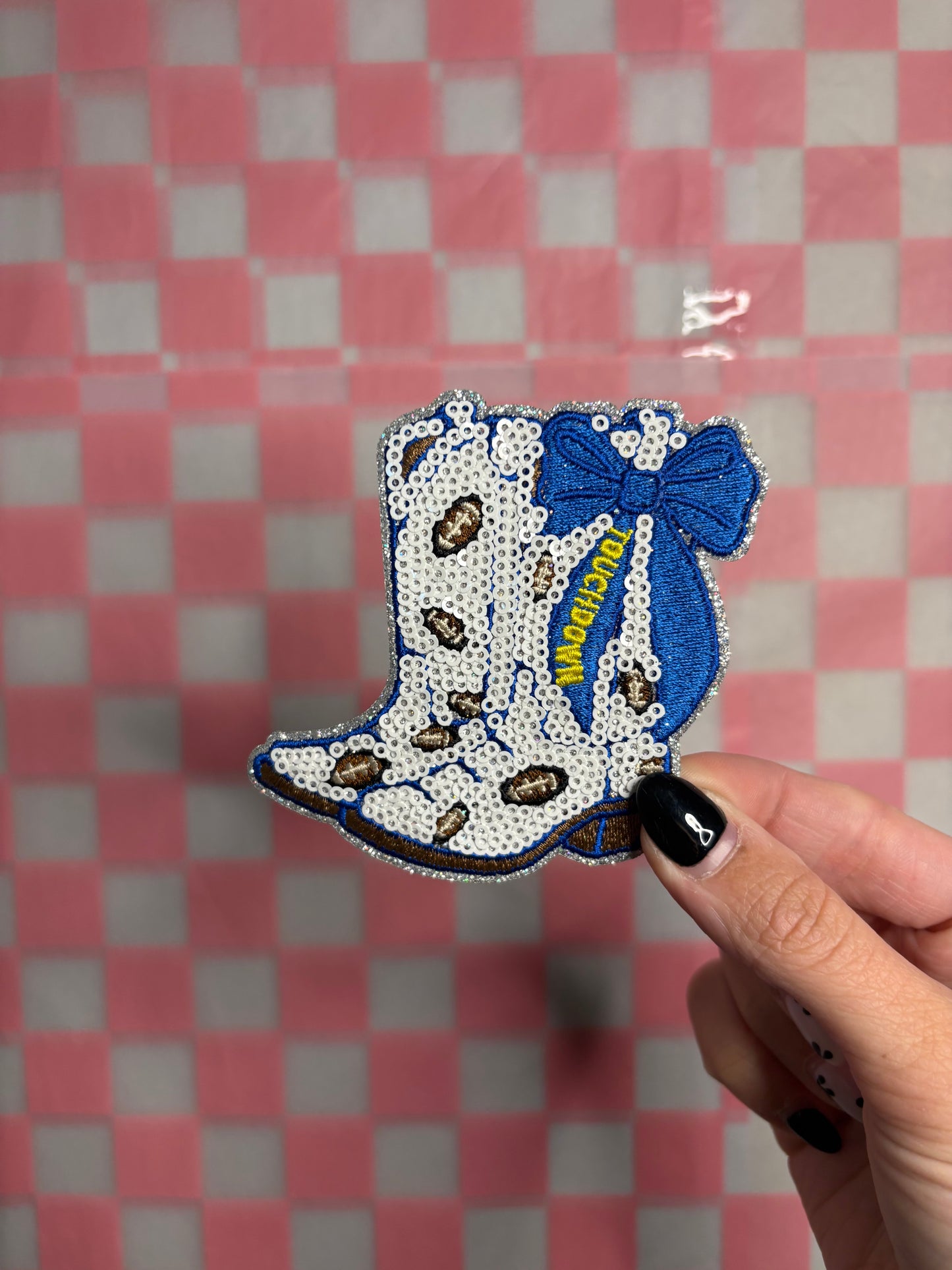 Cowboy boots football patch