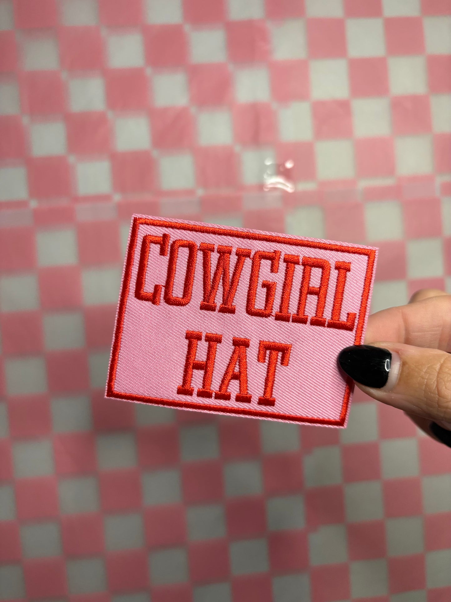 Cowgirl hat patch
