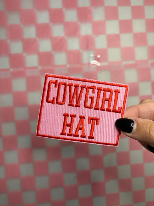 Cowgirl hat patch