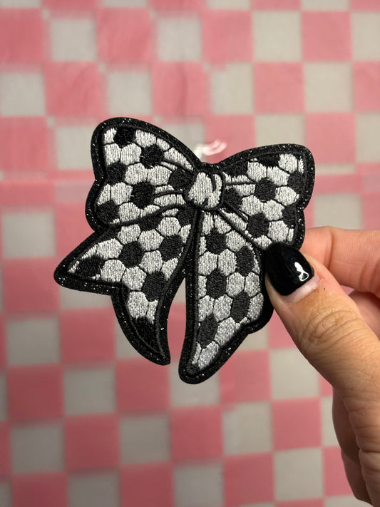 Soccer bow patch