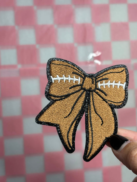 Football bow patch